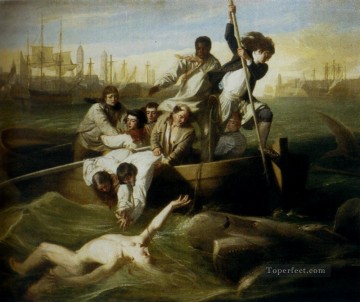 ブルック・ワトソン・アンド・ザ・シャーク 植民地時代のニューイングランド ジョン・シングルトン・コプリー Oil Paintings